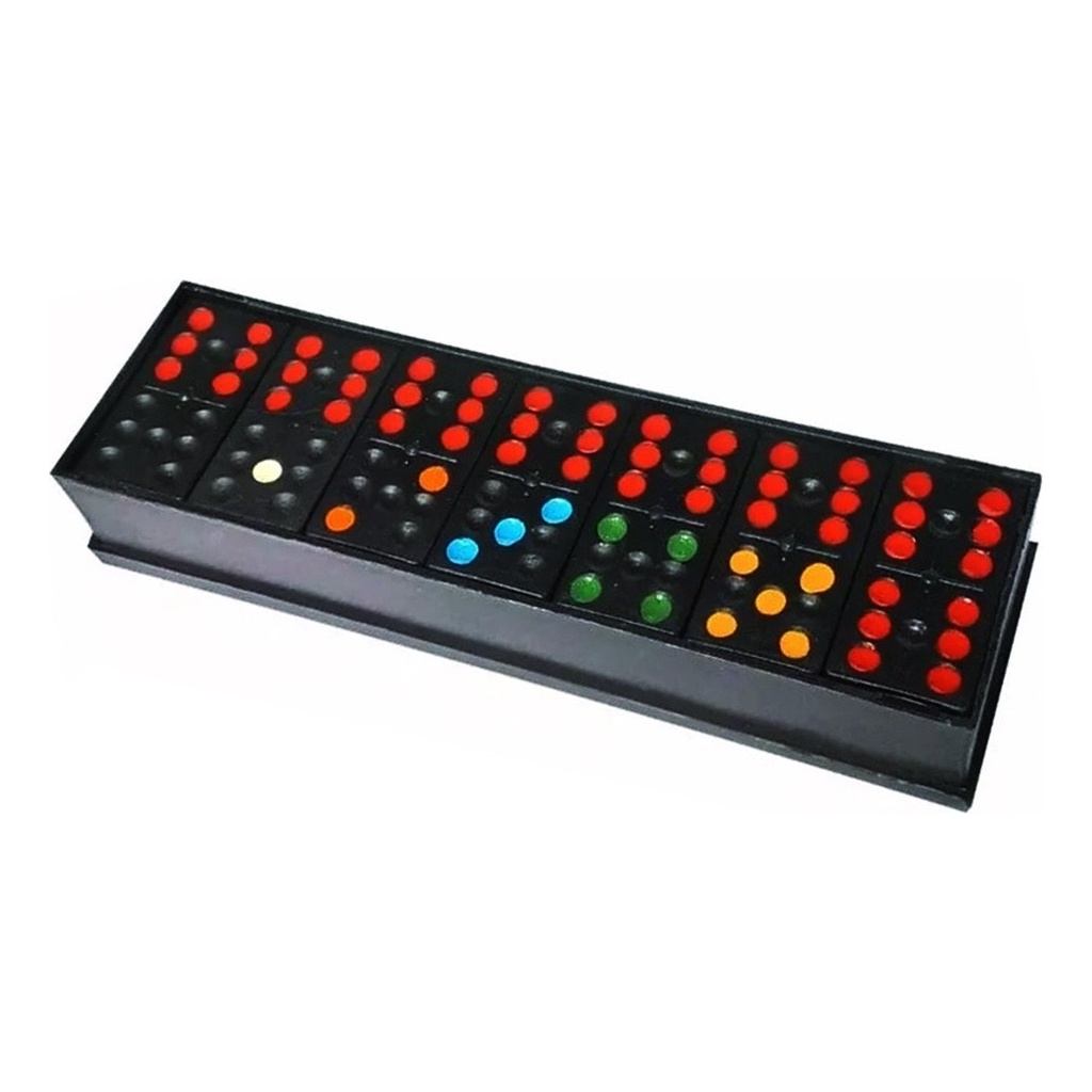 Jogo Partida De Dominó De Plástico 28 Peças Com Estojo | Shopee Brasil