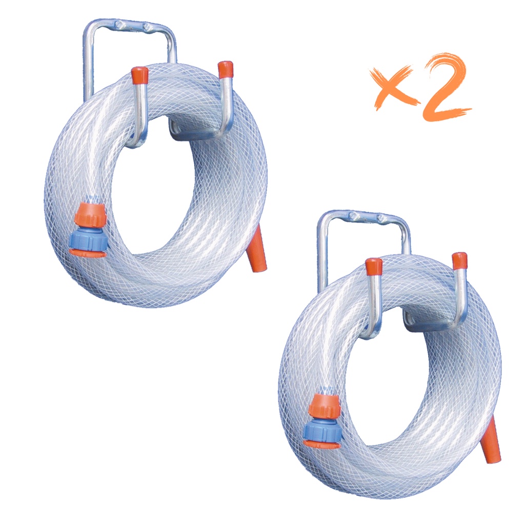 Kit 2 Suporte Gancho Aço Pendurar Bicicleta Mangueira Escada