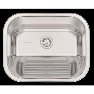 Tanque de Encaixe Hera em Inox Polido 30L 50x40cm c/ Válvula Tramontina