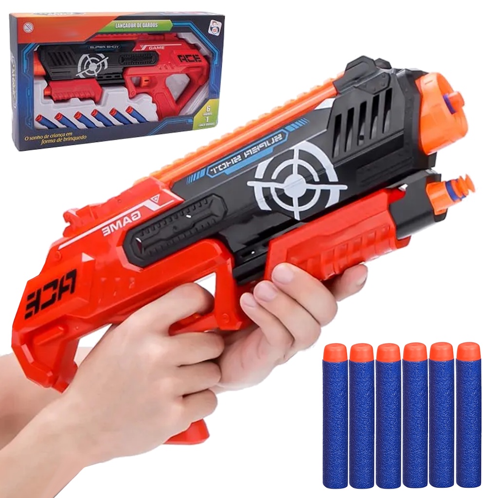 Arminha de brinquedo pistola plástica faz barulho brinquedo - JR -  Lançadores de Dardos - Magazine Luiza