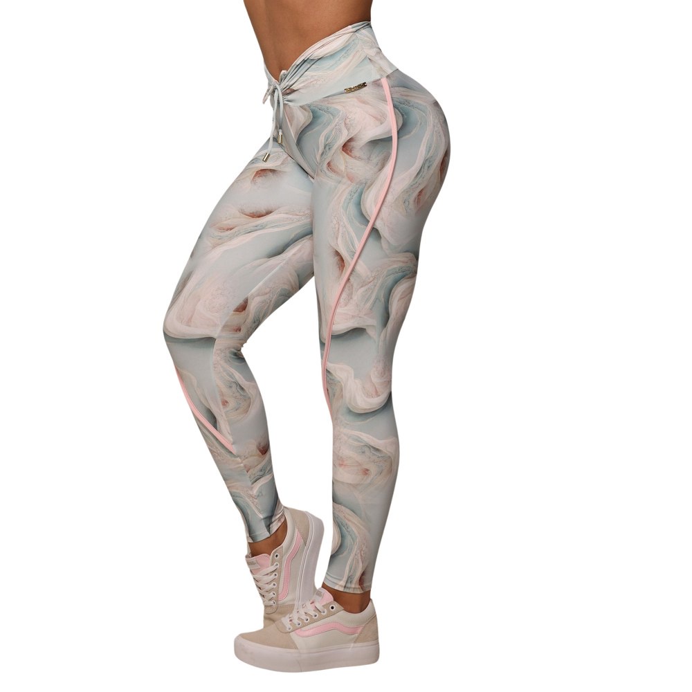 Calça legging academia feminina suplex cós alto Empina Bumbum Fitness Leg  roupa academia feminina fitness