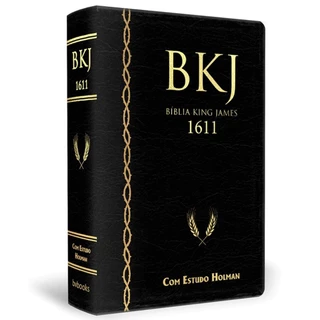 Bíblia King James 1611 com Estudo Holman | Palavras de Deus, Jesus e Espírito Santo em Vermelho | Mapas | Preta Luxo em Oferta na Shopee
