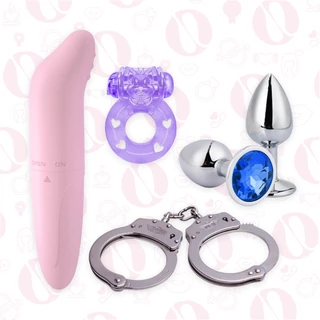 Kit Sex Shop Apimentar A Relação Casal Vibro + Plug + Géis