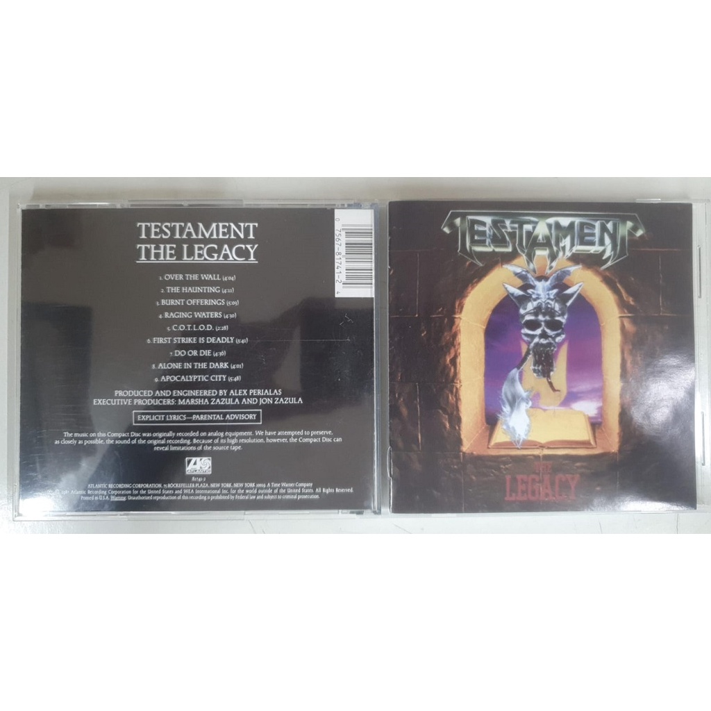 Cd Usado Testament - The Legacy CDU12120 | Shopee Brasil