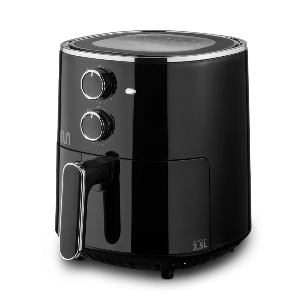 Fritadeira Elétrica sem óleo Air Fryer 3,5L 1500W 220V Preto Multi - GO212