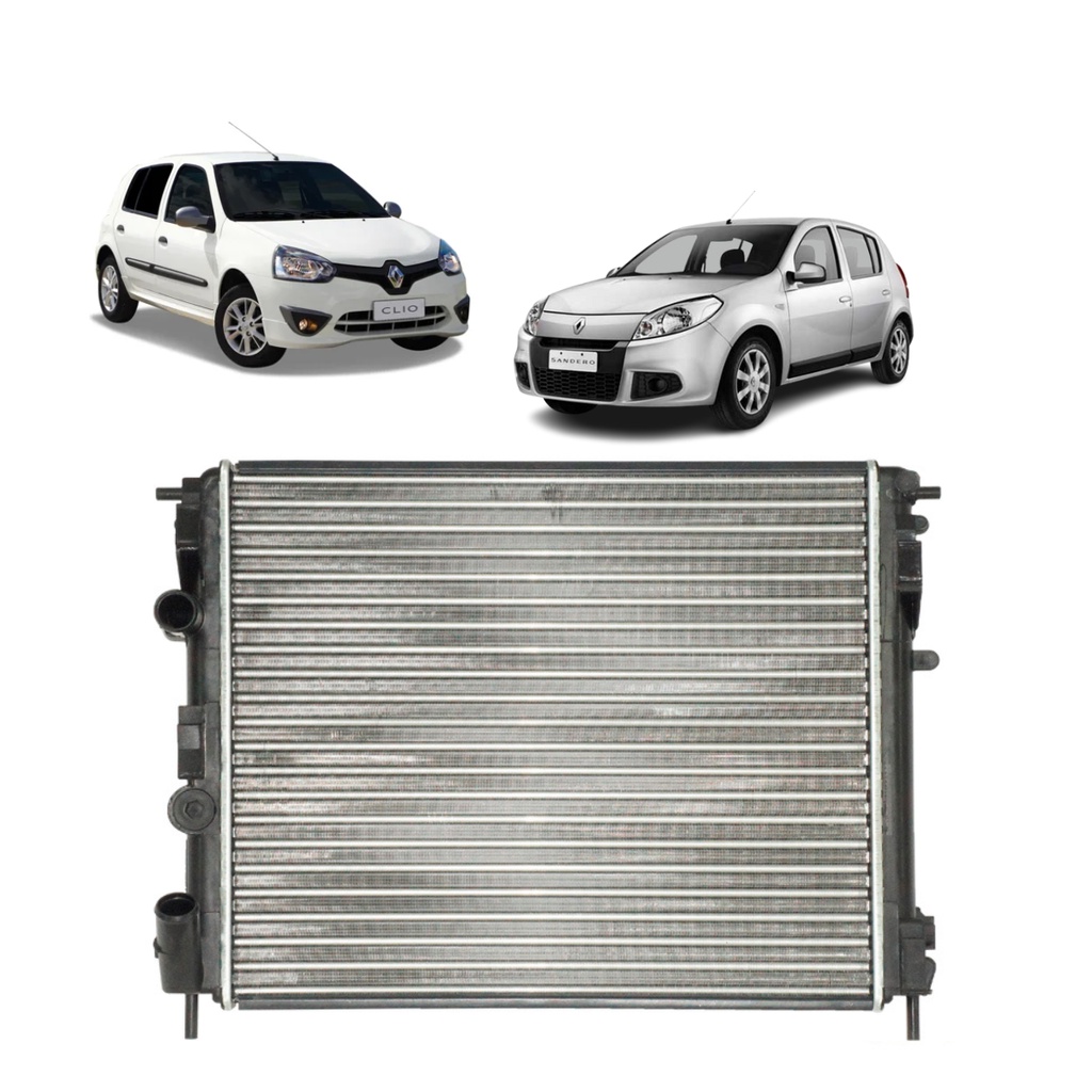Radiador Sandero 2008 2009 2010 2011 C/s Ar | Shopee Brasil