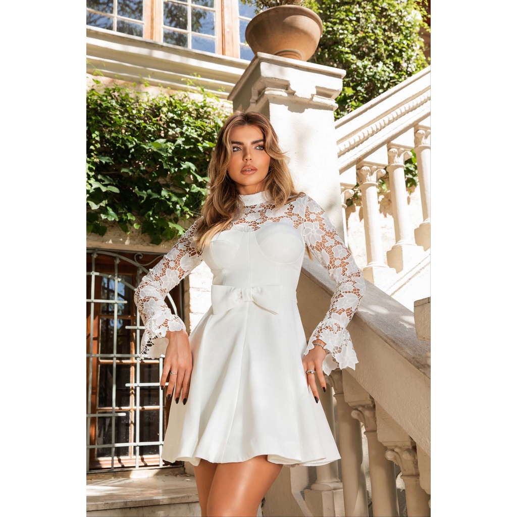 Vestido Manga Branco na Black Friday 2025 | BuscaProdutos