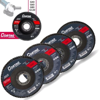 Disco Flap De Desbaste Porcelanato 115mm Grão A Escolher - Cortag em Oferta na Shopee