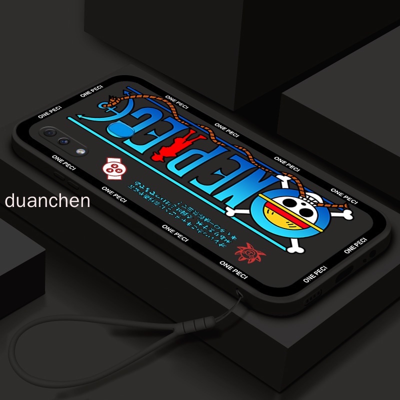 Caixa Samsung Galaxy A30 A30s A31 A32 A33 A42 5G Marca Da Moda ONE PIECE Logotipo Do Telefone Proteção Câmera Capa Traseira Em Silicone Macio