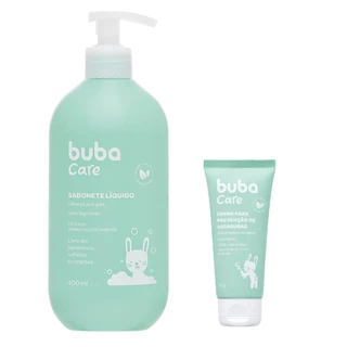 Kit Sabonete Líquido 400ml E Pomada De Assaduras 50g Vegano Buba Care