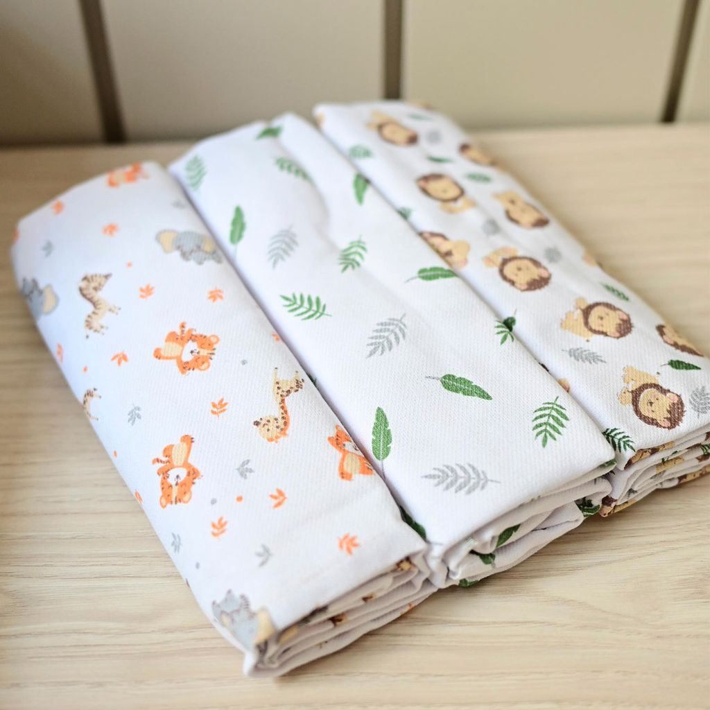 Cueiro Flanelado 03 Unidades 1 m x 80 cm Rei da Selva Bublim