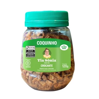 Coquinho Crocante Coco e Rapadura Integral 120gr Tia Sônia