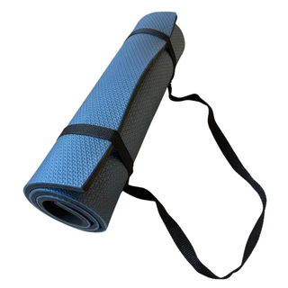 Tapete Yoga Eva 1,00 x 50 10mm Azul Marinho com Alça