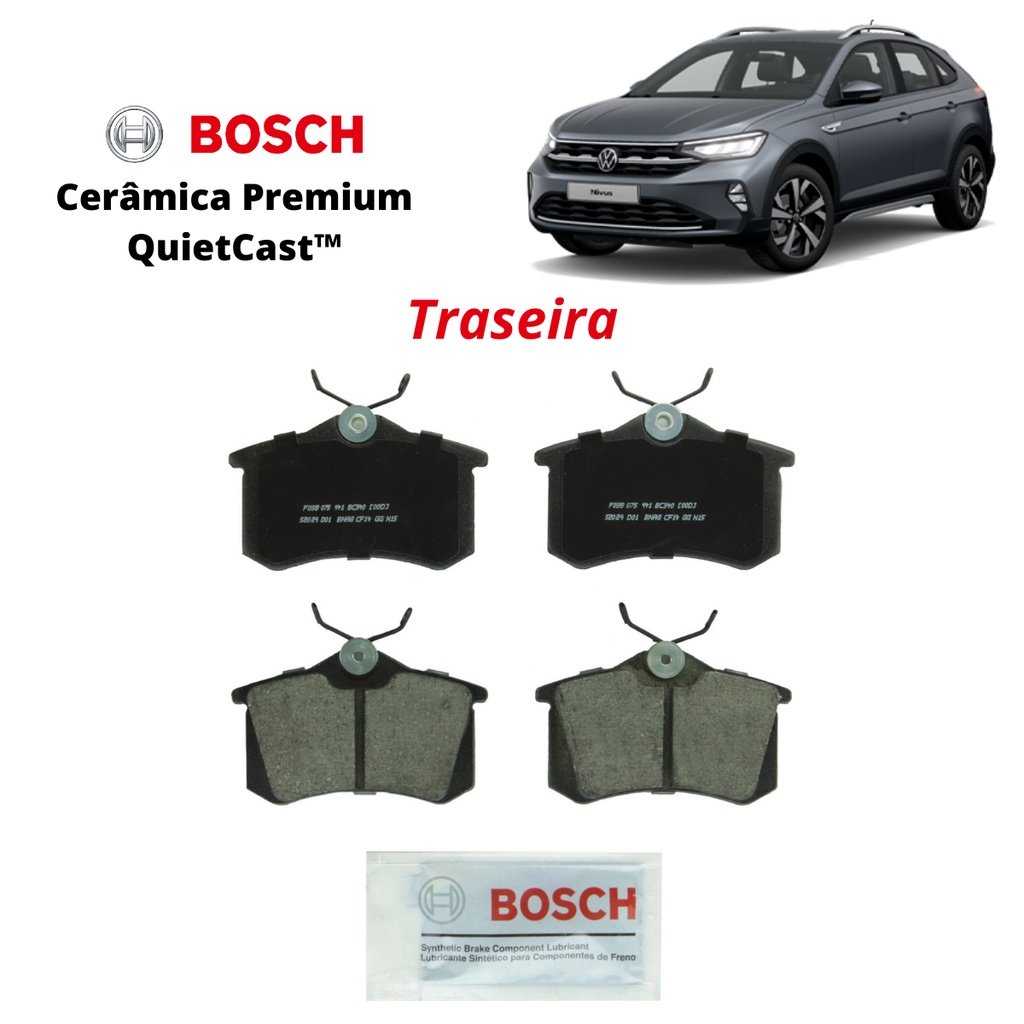 Pastilha De Freio Traseiro Volkswagen Nivus 1.0 Tsi 2020 2021 2022 2023 ...
