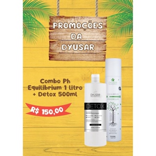 Combo com 1 Equilibrium Premium pH 1l + 1 Shampoo Detox Free 500ml