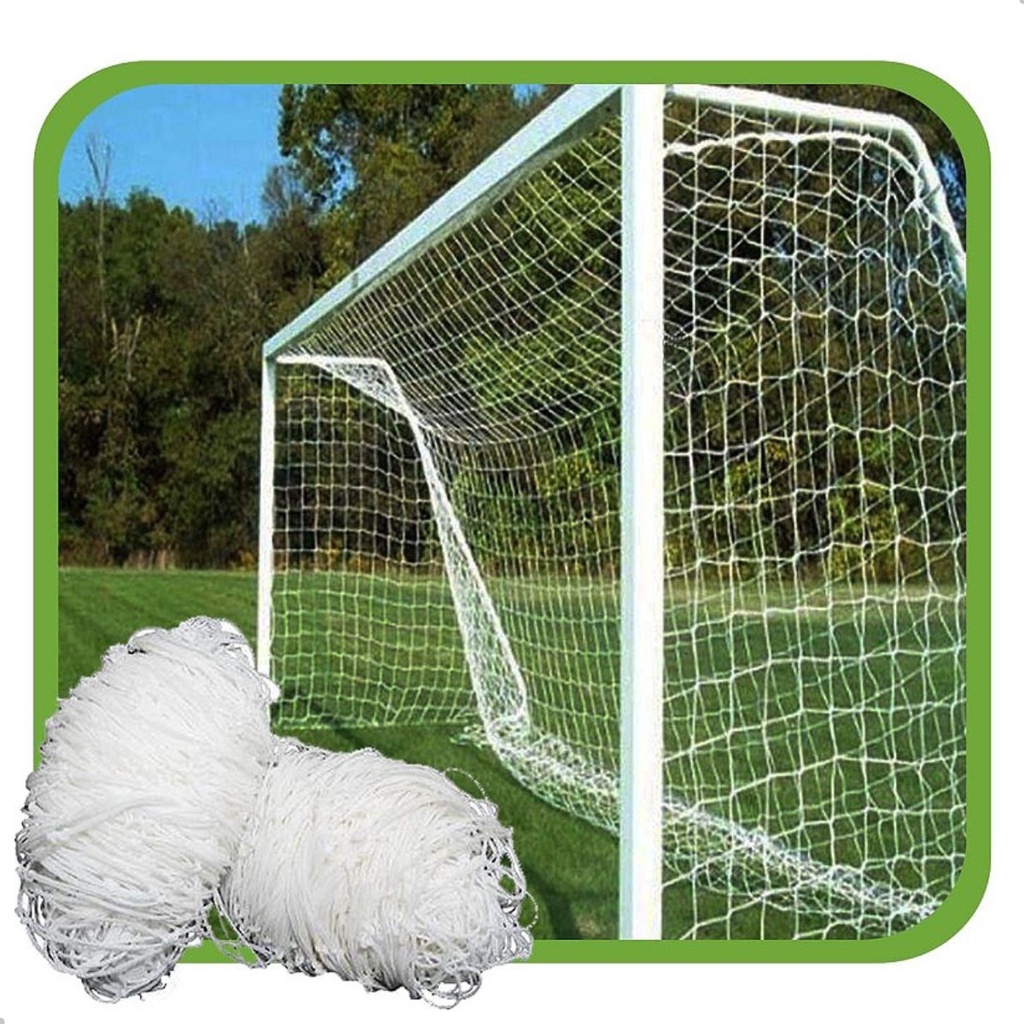 Par de Rede de Futebol Society 5m Fio 2mm Sports Mania