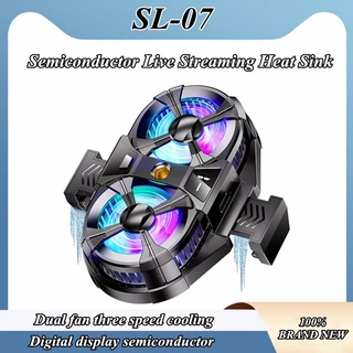 SL07 Telefone Celular 3 Engrenagem Semicondutor Regulável Radiador Do Sistema De Ventiladores De Resfriamento De Semicondutores Para Resfriador De Jogos De Streaming