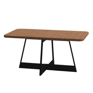 Mesa de Jantar Retangular 1,6 m Átria 1592 Carraro Nogal/Preto em Oferta na Shopee