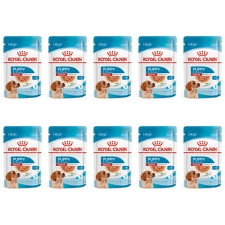 Kit 10 Ração Úmida Royal Canin Medium Puppy Cães Filhotes Porte Médio 140g em Oferta na Shopee