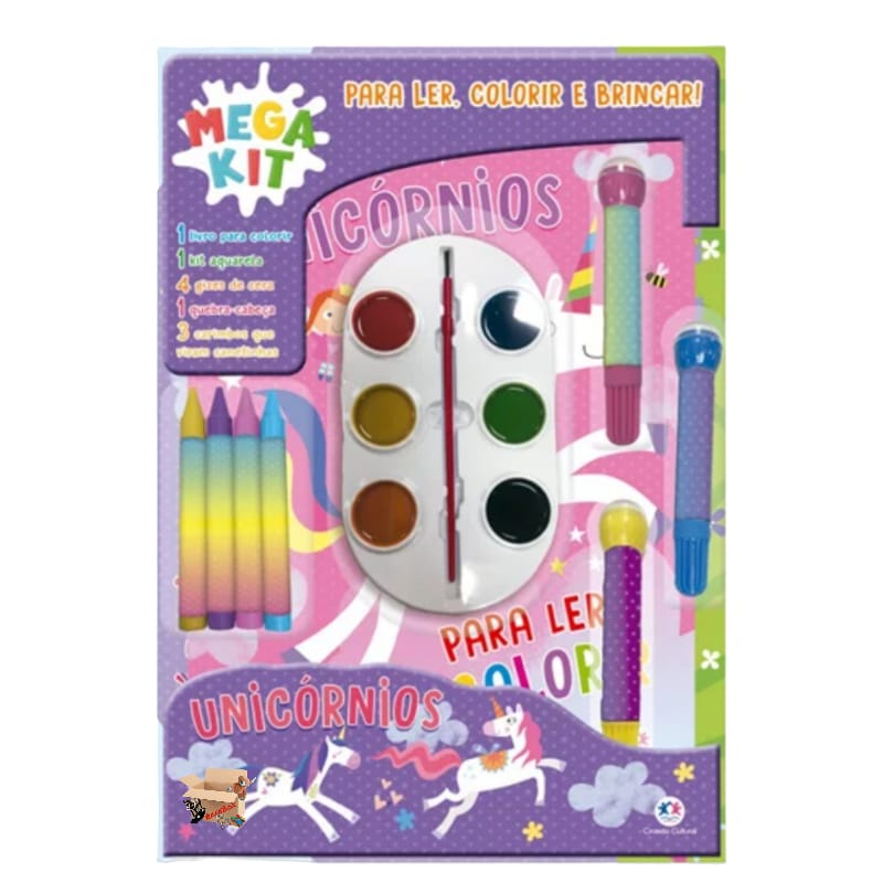 Livro Infantil Para Colorir Mega Kit Ler, colorir e brincar - Ciranda ...