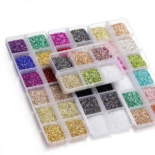 30g/Box Pedras De Vidro Triturado Enchimento De Resina Pedra Quebrada Irregular Para Moldes Epóxi Artesanato De Bricolage Material De Decoração De Arte De Unhas