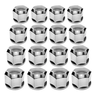 Capa de Parafuso Cromado17mm/19mm ate 16 Peças Cromada em Oferta na Shopee