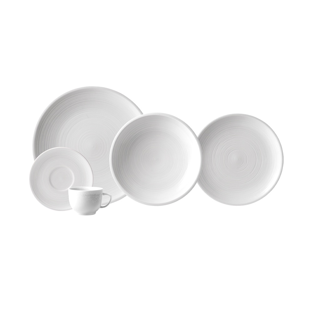Serviço De Jantar E Chá Porcelana 30 Peças Artesanal Schmidt