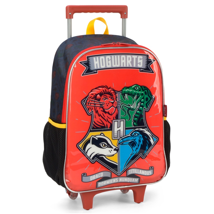 Mochila de Rodinhas Harry Potter Hogwarts Vermelho - Luxcel | Shopee Brasil