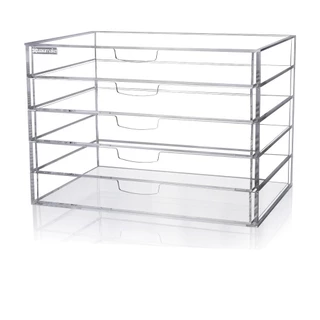 Gaveteiro Organizador Dreams 5 Gavetas Acrílico Cristal