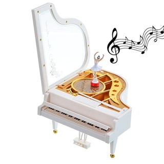 Caixa de música clássica de grande piano ornamentos caixa de música  giratória dança balé menina presente de aniversário melhorar :  : Brinquedos e Jogos
