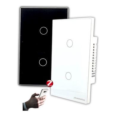 Interruptor Zigbee Touch 2 Botões Novadigital