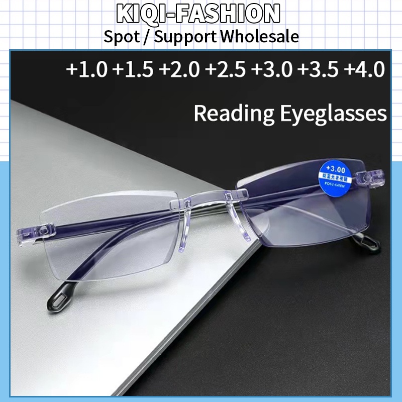 wholesale rimless bifocal metal anti blue