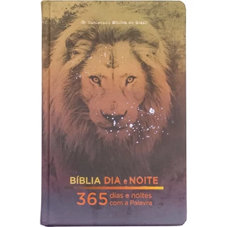 Bíblia 365 | Devocionais 365 dias e noites com a Palavra de Deus | Capa Dura Leão em Oferta na Shopee