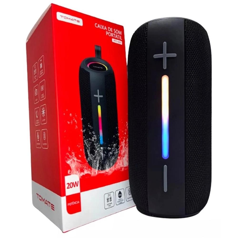 Caixa De Som Bluetooth Rgb Resistente A Agua W Tomate Mts Shopee Brasil