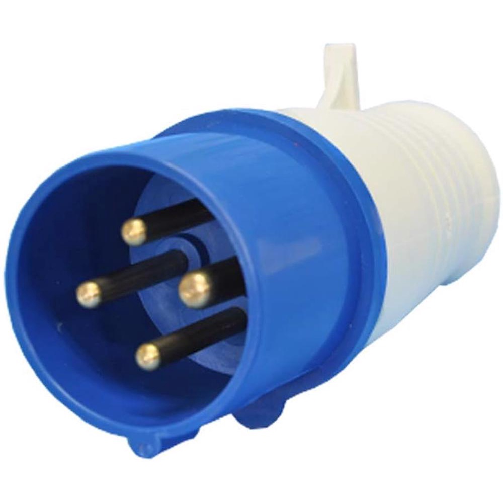 Plug Industrial 3p+t 16a Azul 9h 220/250v OMG 4079 | Shopee Brasil