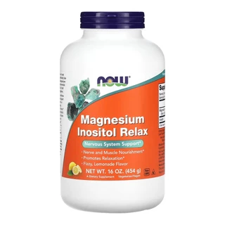 Magnésio Inositol Relax Pó Now Foods 454g Limonada Importado