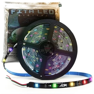 Fita Led AJK 2811 5 Metros 12v Luz Cores RGB A Prova D