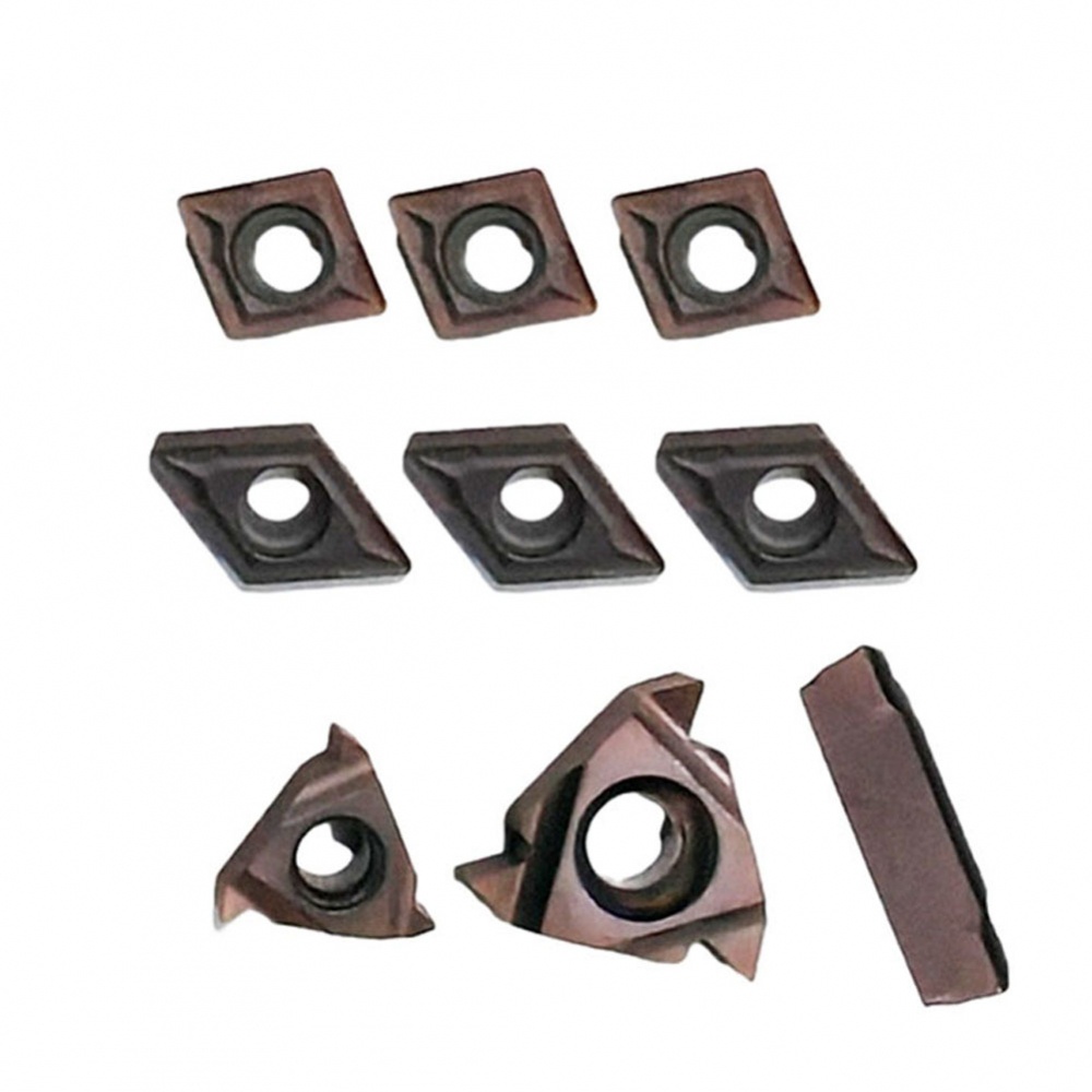 Inserti Carburo Set 7 Inserti In Carburo SPORTARC Per Lavorazioni Di Precisione - CCMT060204, 11IR, 16ER, MGMN200, DCMT070204 Fresatura Metalli