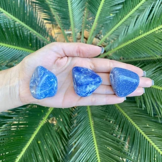 Pedra Quartzo Azul Rolado Cristais Naturais - Sintonia e Comunicação (Escolha a Variação)