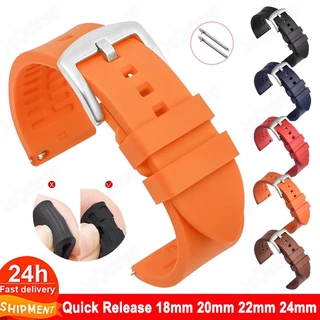 Pulseira Esportiva De Silicone Soft Band 20mm 22mm 18mm 24mm Relógio Universal De Reposição Para Mulheres Homens À Prova D'água Acessórios