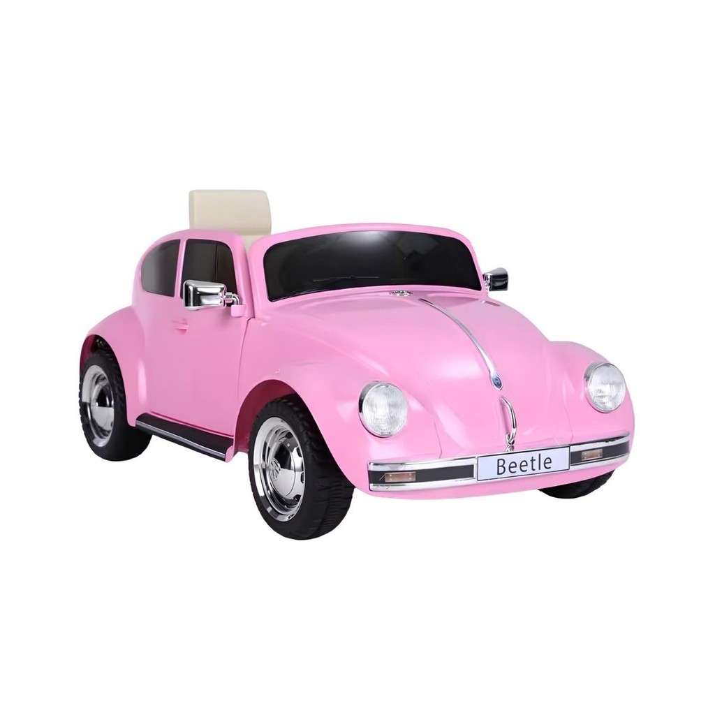 Carrinho Elétrico Infantil Fusca Beetle Rosa Volkswagen 12V | Shopee Brasil