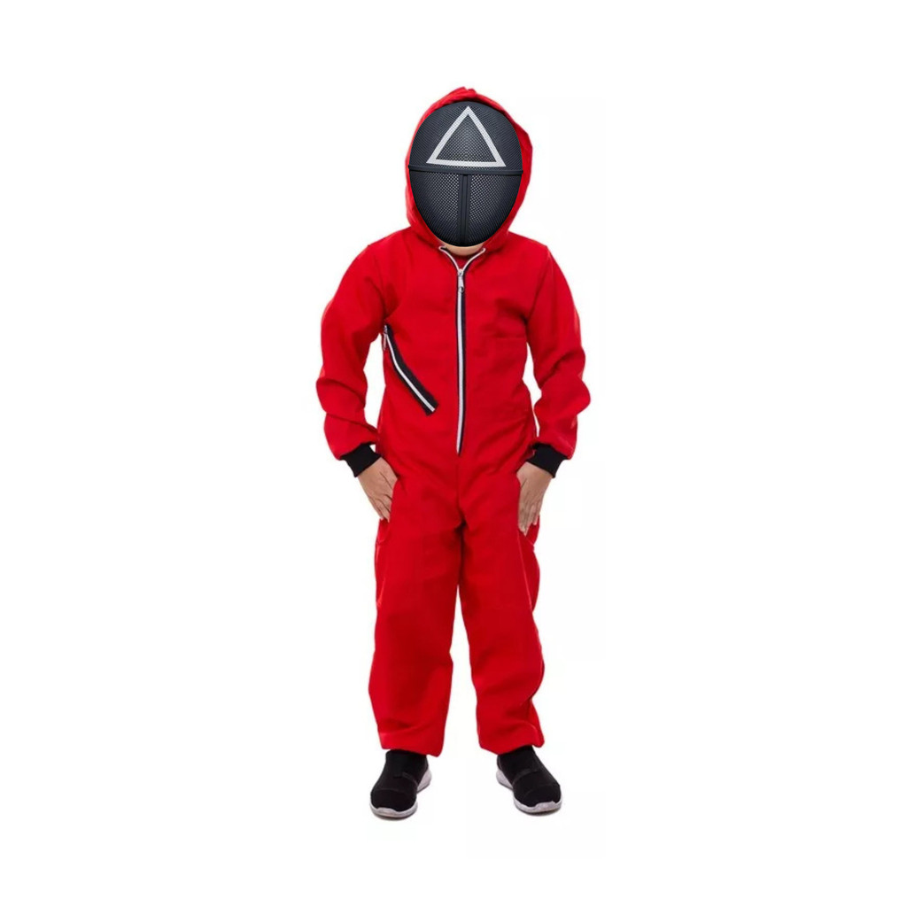 Fantasia do Round 6 Infantil Unisex Cosplay com Mascara | Shopee Brasil