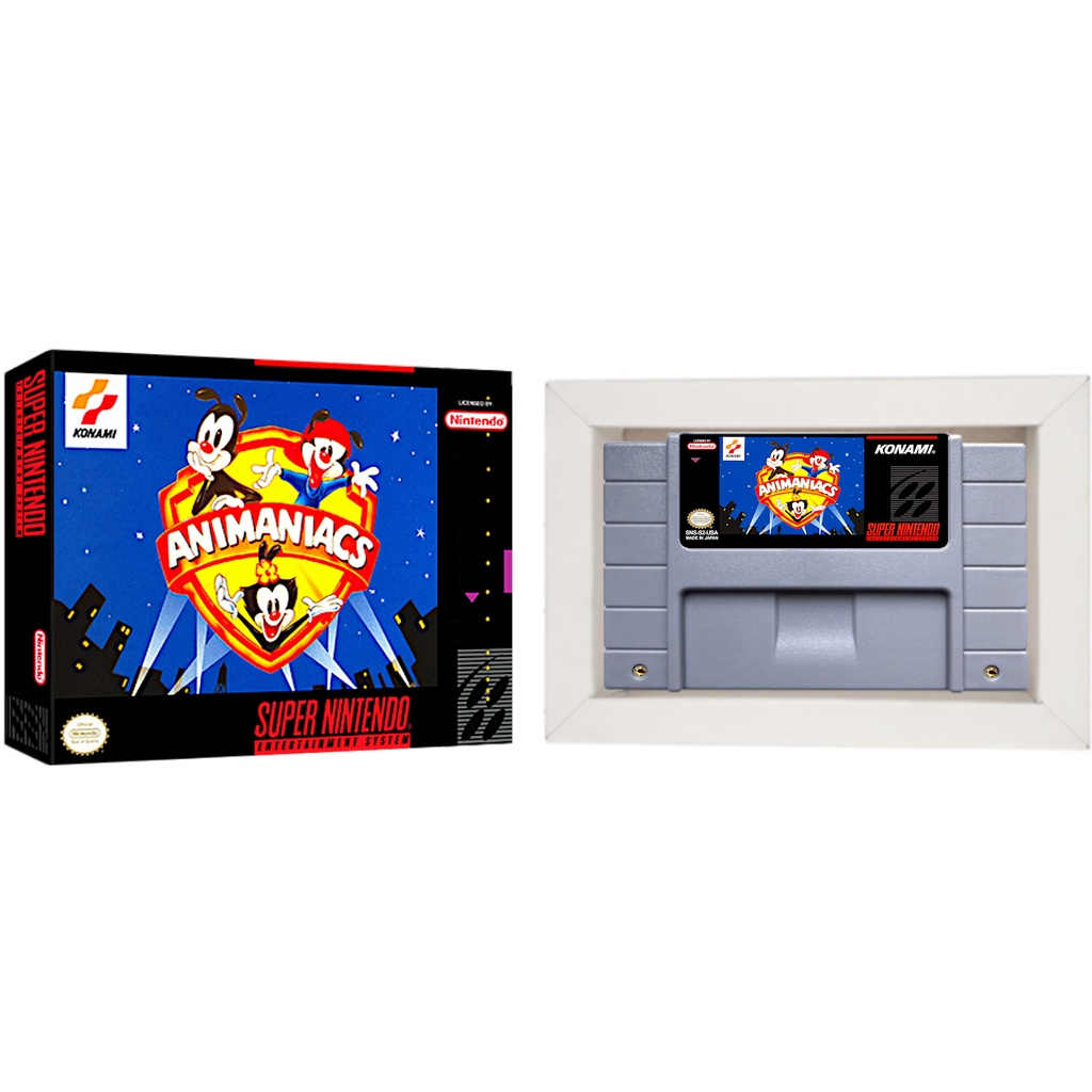 Animaniacs Cartucho de Super Nintendo com Caixa e Berço snes