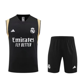 Time De Treino De Futebol 2023-24 H-M Camisa Preta Suporte para frases personalizadas