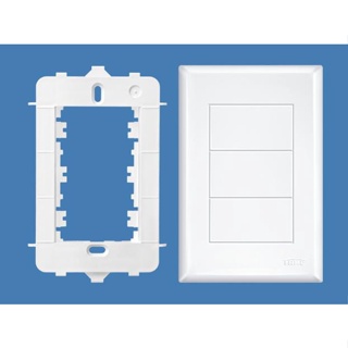 Placa 4 x 2 - cega com suporte Fame
