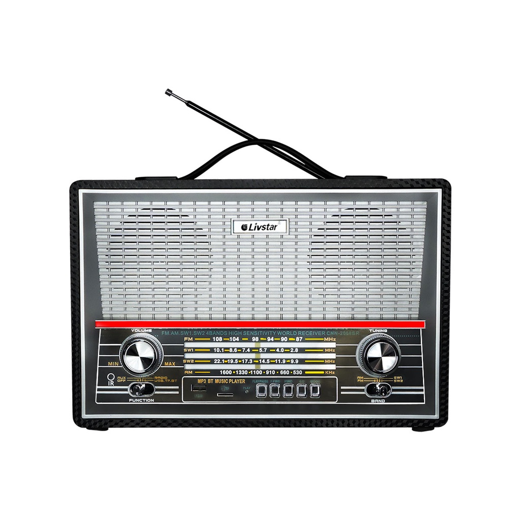 Radio Portatil Retro Com Bandas Am Fm Sw Shopee Brasil