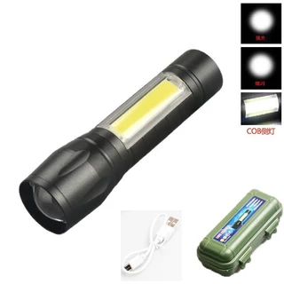 Mini Lanterna Tática Com Led Recarregável - Envio Imediato