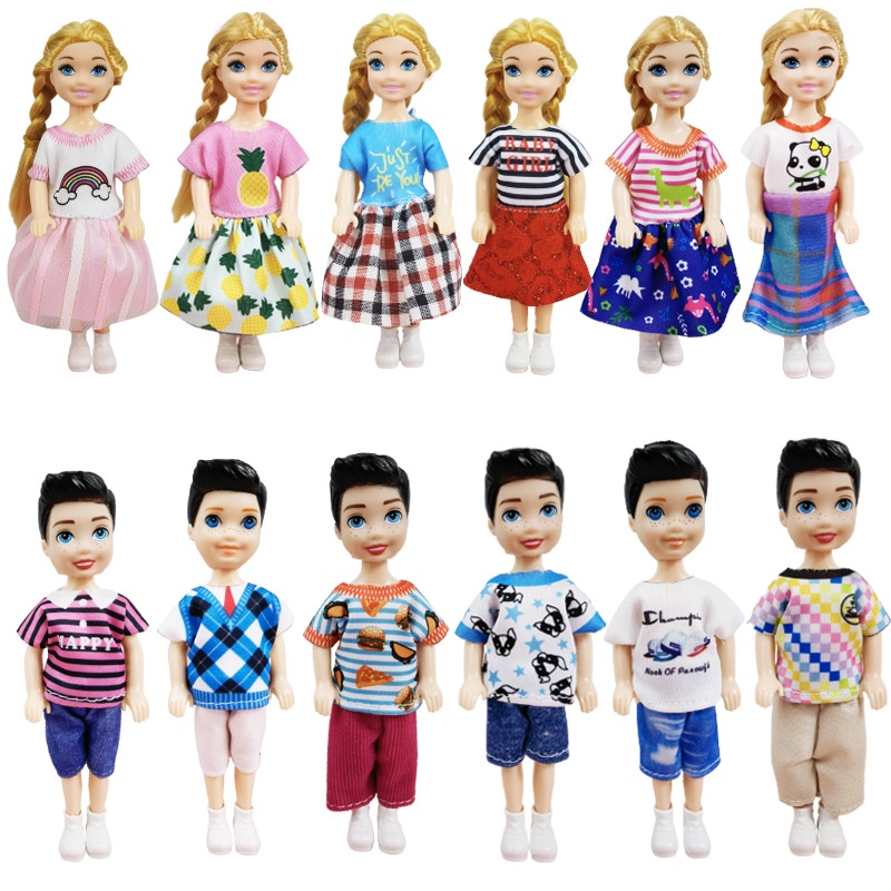 Roupa de Boneca Chelsea Doll Clothes Girl Dress Up 20cm Boneca Kelly Doll Yitian Barbie Doll Toy
