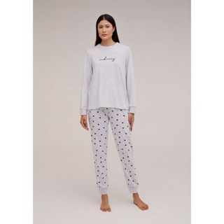 Pijama Longo Feminino Comfort Estampado Hering