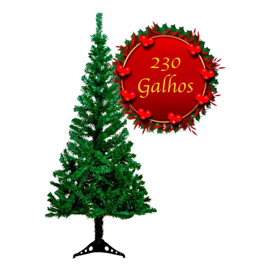 Árvore De Natal Verde 1,80M 320 Galhos Decorada 82 Itens